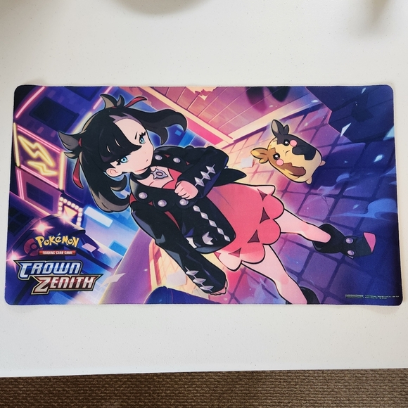 POKEMON OFFICIAL PLAYMAT MORPEKO MARNIE CROWN ZENITH V-UNION Premium - Picture 1 of 7